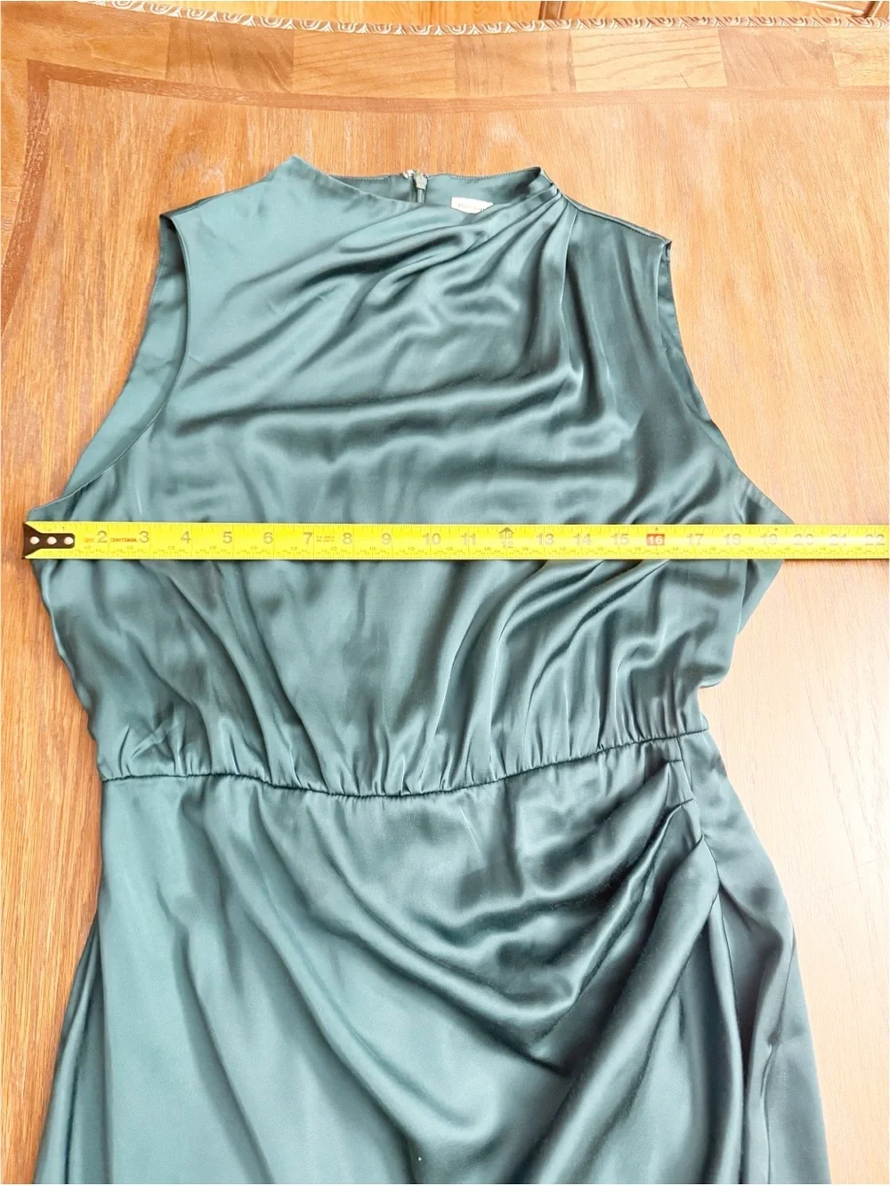Abercrombie & Fitch Teal Ruched Dress Large
